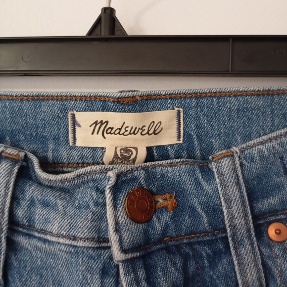 Madewell Blue Denim Jeans straight leg size 27t (flaw) - Picture 5 of 12